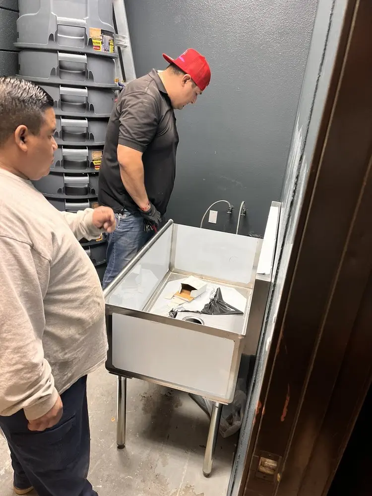 Commercial plumbing and sink installation in Fabius